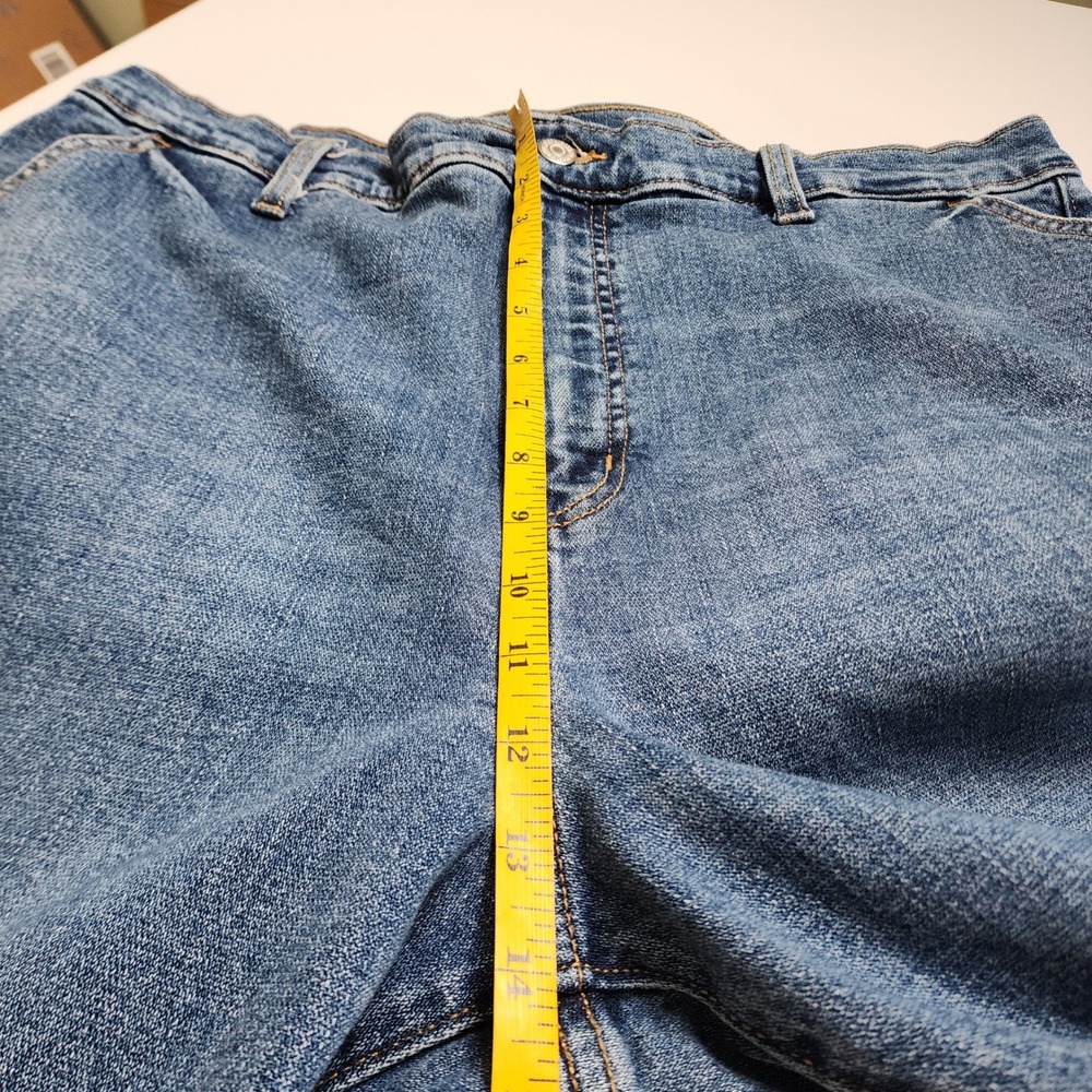 Old Navy Womens Curvy Extra High-Waisted Straight Workwear Jeans Plus Size 18 - Picture 12 of 15